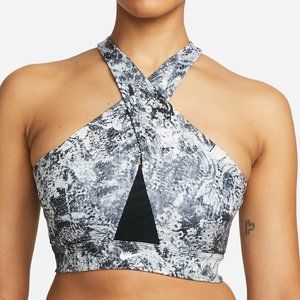 Nike Swoosh Wrap Women's Medium-Support 1-Piece Pad Printed Sports Bra - Medium